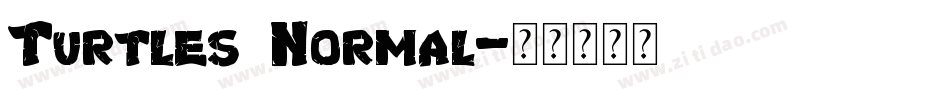 Turtles Normal字体转换